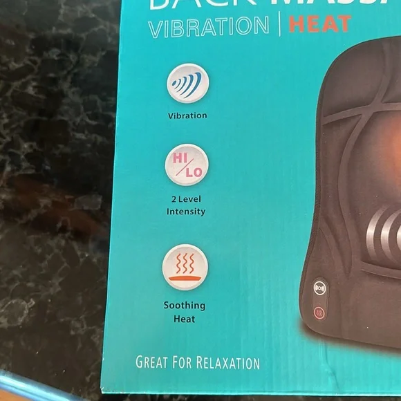 Health Touch Back Massager with Soothing Heat and Vibration new in box - Picture 2 of 7